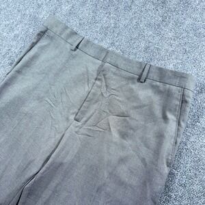 Banana Republic Dress Pants Mens 38x32 Gray Tailored Fit Flat Front‎ #AB418